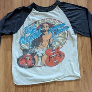 Vintage (1980) Ted Nugent concert baseball t-shirt Size Med. Excellent condition